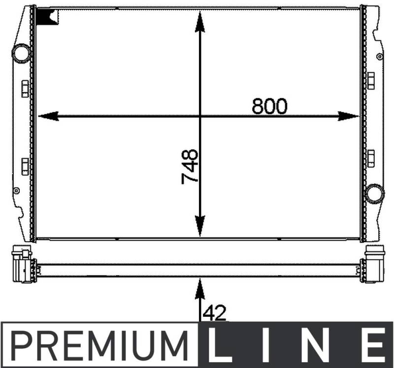 MAHLE CR 719 001P Kühlmittelkühler PREMIUM LINE von MAHLE