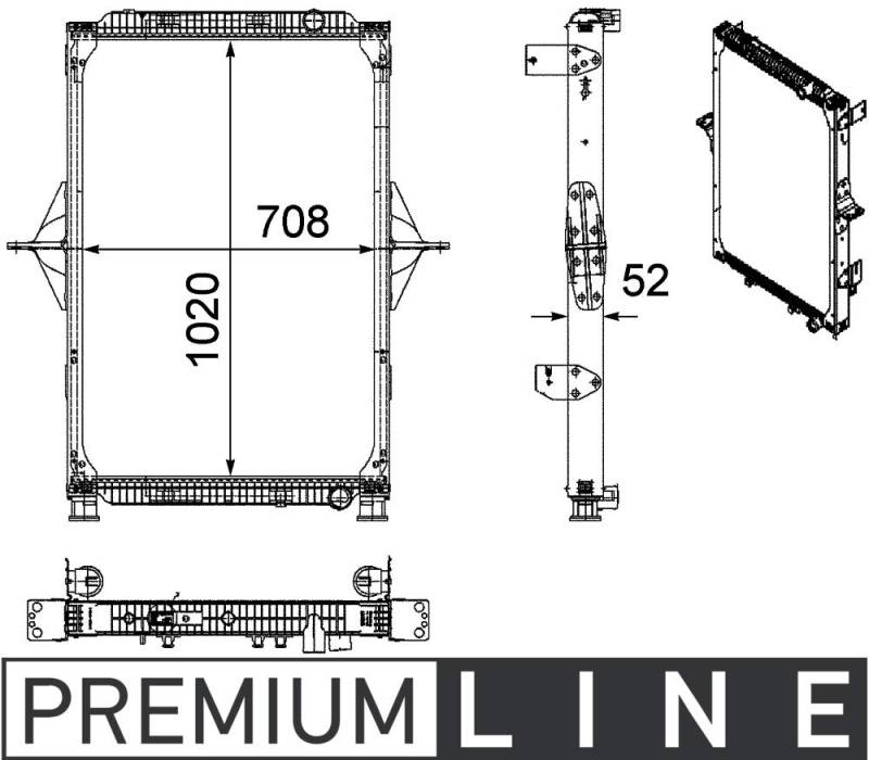 MAHLE CR 772 000P Kühlmittelkühler PREMIUM LINE von MAHLE