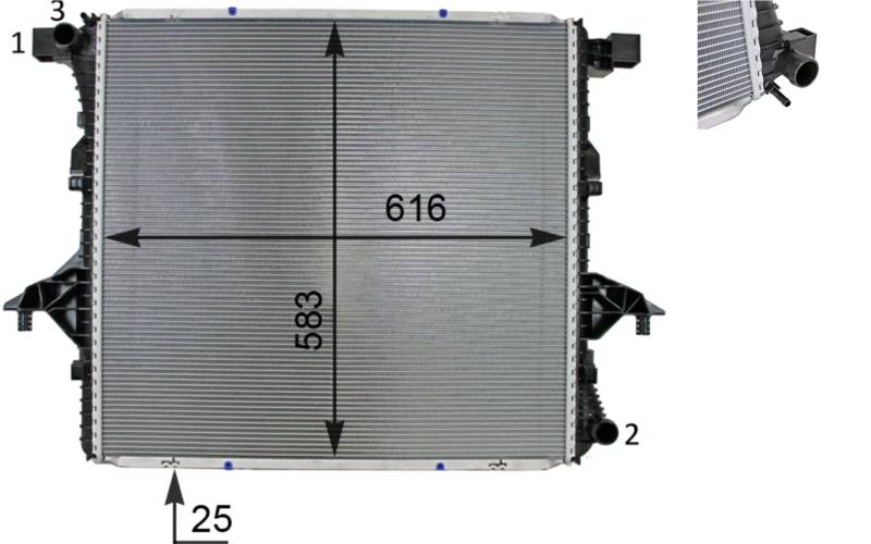 MAHLE CR 81 000S Kühlmittelkühler BEHR von MAHLE