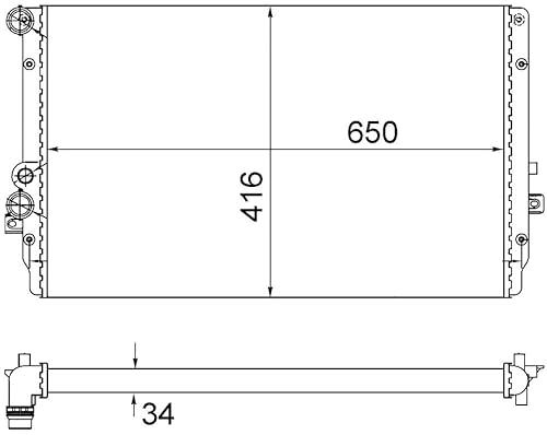 MAHLE CR 854 001S Kühlmittelkühler von MAHLE