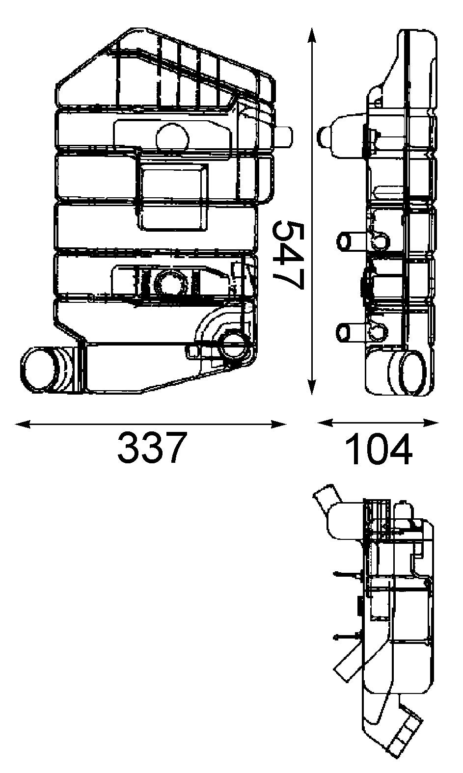 MAHLE CRT 32 000P Ausgleichsbehälter Kühlmittel u.a. passend für DAF MAHLE CRT 32 000P Ausgleichsbehälter Kühlmittel u.a. passend für DAF von MAHLE