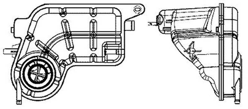 MAHLE CRT 81 001S Ausgleichsbehälter Kühlmittel u.a. passend für A6 C6 (4F2) von MAHLE