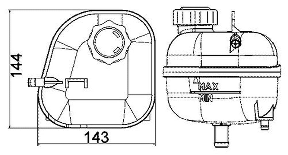 MAHLE CRT 85 001S Ausgleichsbehälter Kühlmittel u.a. passend für MINI MINI (R50/ R53) MAHLE CRT 85 001S Ausgleichsbehälter Kühlmittel u.a. passend für MINI MINI (R50/ R53) von MAHLE