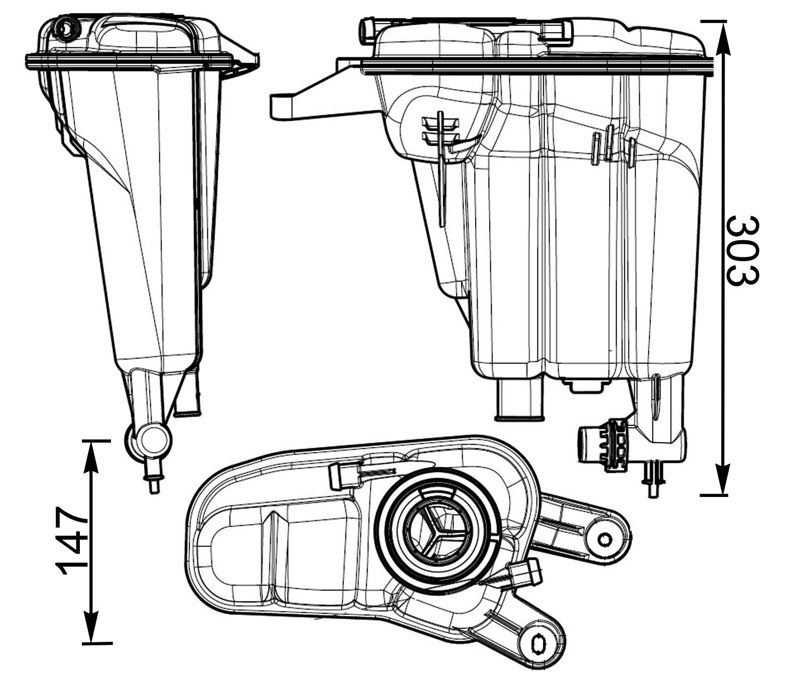 MAHLE CRT 95 000S Ausgleichsbehälter Kühlmittel mit Sensor u.a. passend für A4 B8 (8K2) MAHLE CRT 95 000S Ausgleichsbehälter Kühlmittel mit Sensor u.a. passend für A4 B8 (8K2) von MAHLE