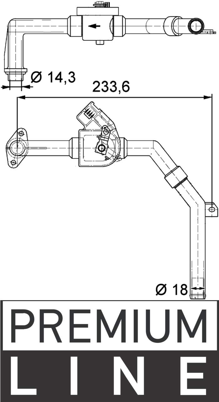 MAHLE CV 9 000P Kühlmittelregelventil u.a. passend für MAN MAHLE CV 9 000P Kühlmittelregelventil u.a. passend für MAN von MAHLE