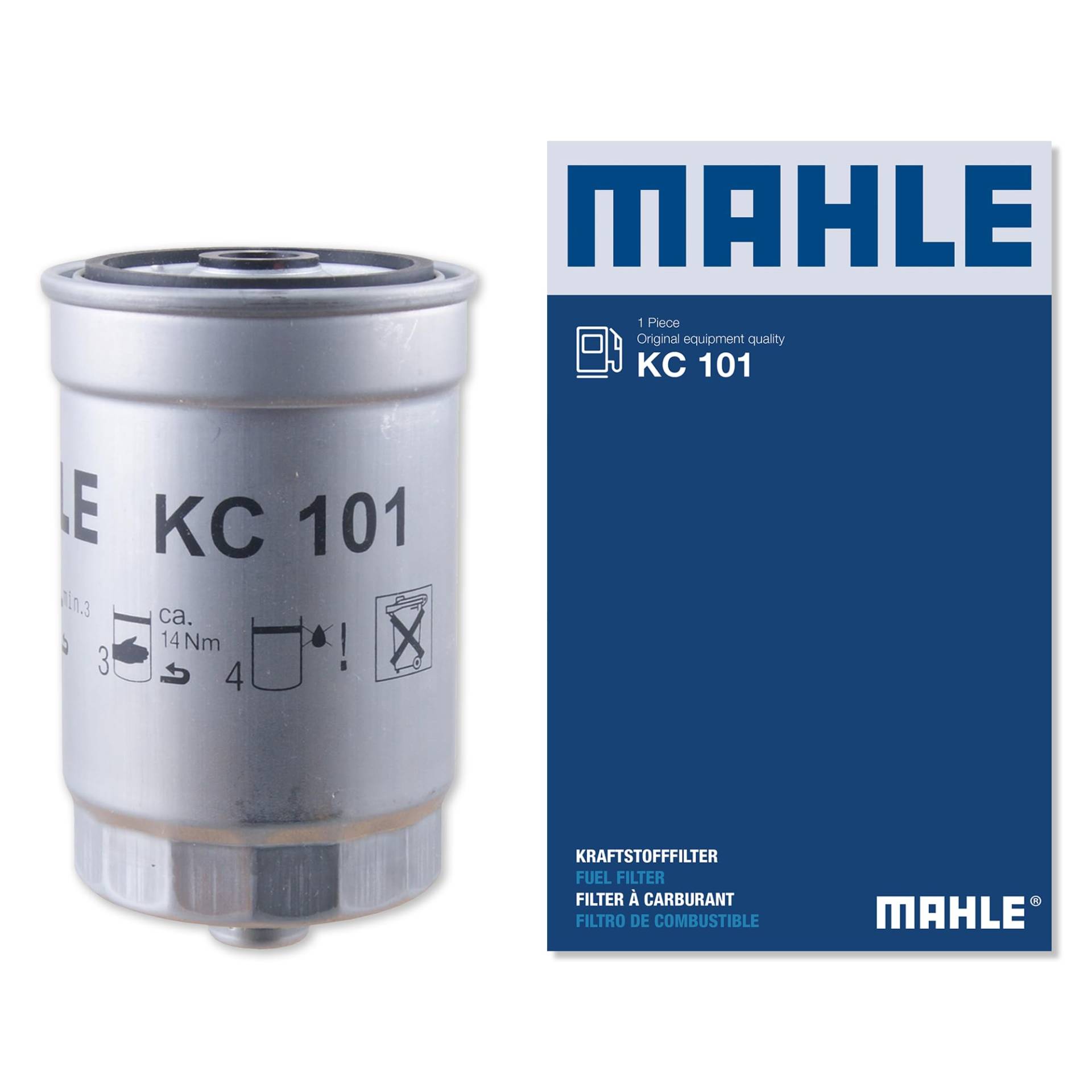 MAHLE KC 101 Kraftstofffilter Anschraubfilter 80MMu.a. passend für SANTA FÉ II (CM) von MAHLE