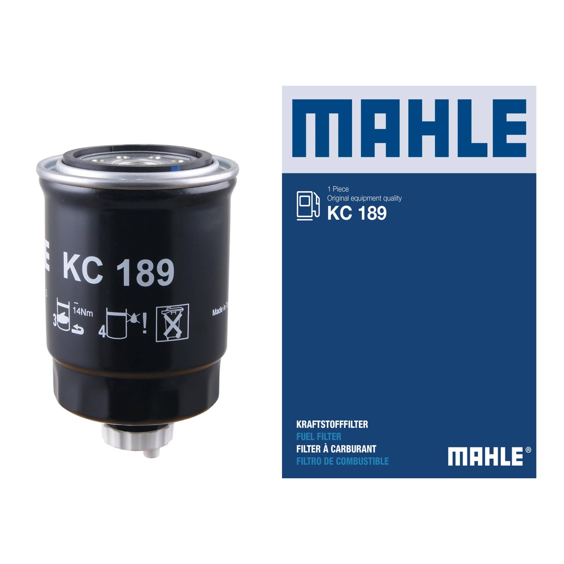 MAHLE KC 189 Kraftstofffilter Anschraubfilter u.a. passend für NISSAN CABSTAR E (TL_/ VL_) von MAHLE