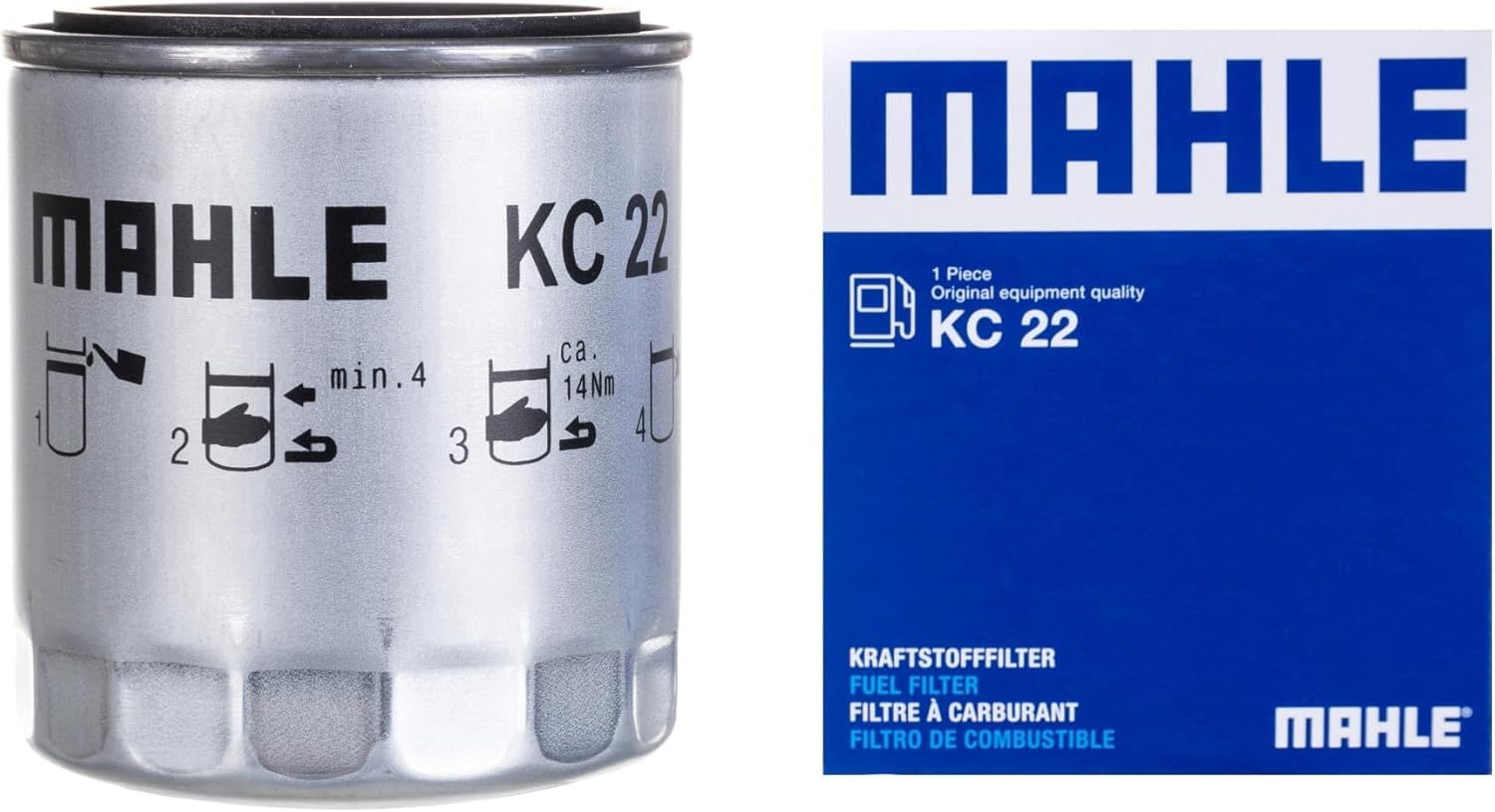 MAHLE KC 22 Kraftstofffilter Anschraubfilter 81MMu.a. passend für MERCEDES 123 Stufenheck (W123) von MAHLE