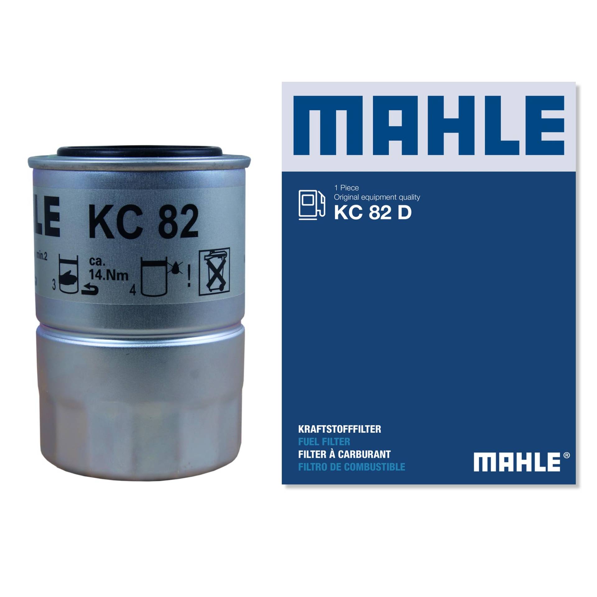 MAHLE KC 82D Kraftstofffilter Anschraubfilter 79,5MMu.a. passend für MIDI Kasten (94000/98000) von MAHLE