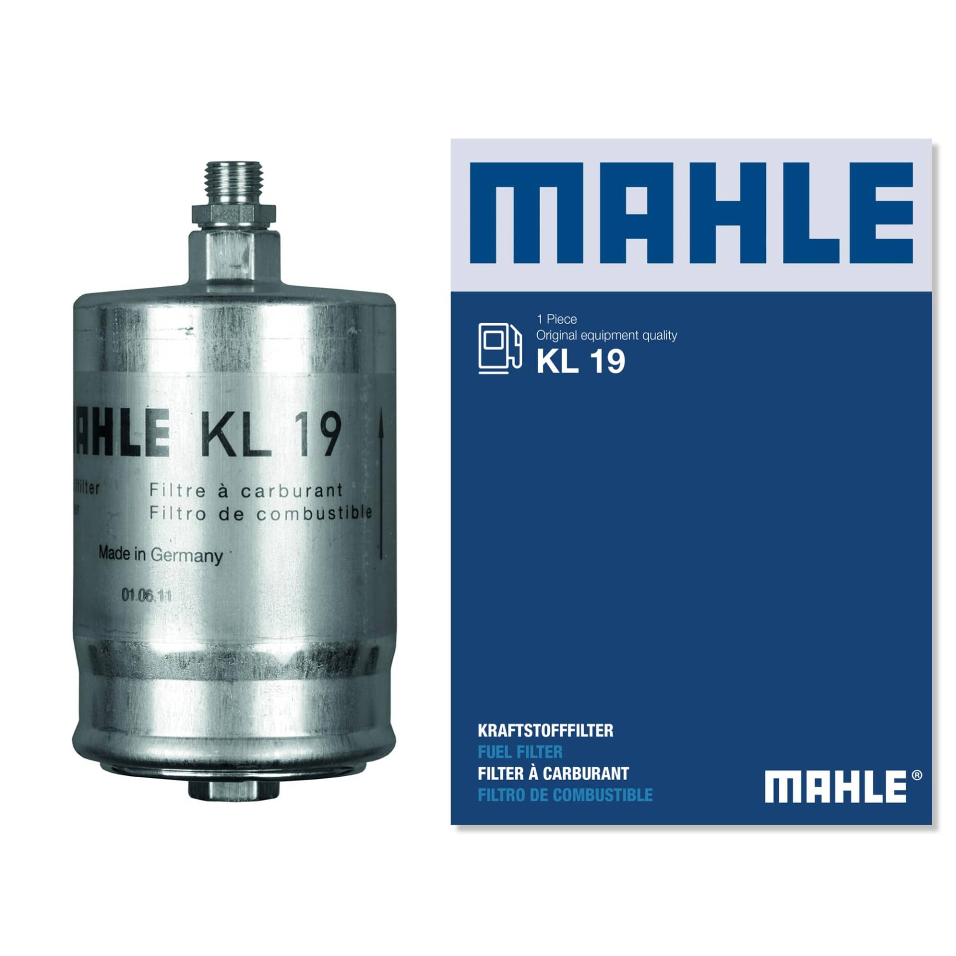 MAHLE KL 19 Kraftstofffilter Leitungsfilter u.a. passend für MERCEDES-BENZ 124 Stufenheck (W124) von MAHLE
