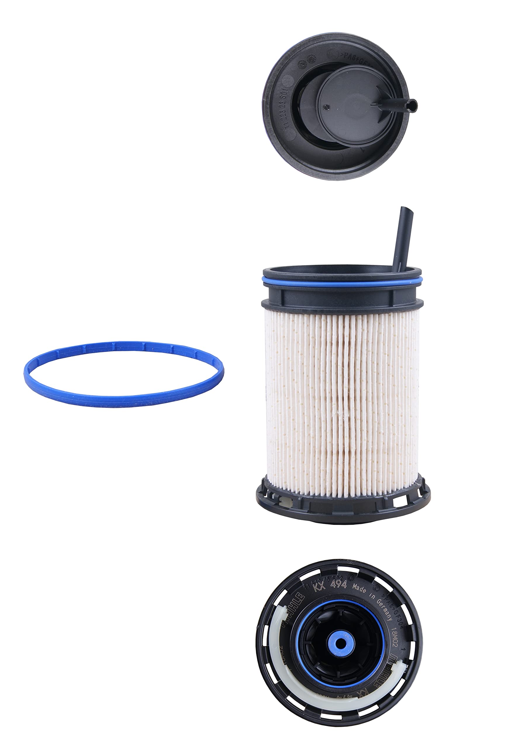 MAHLE KX 492 Kraftstofffilter Filtereinsatz 93,5MMu.a. passend für A3 Limousine (8VS/ 8VM) von MAHLE