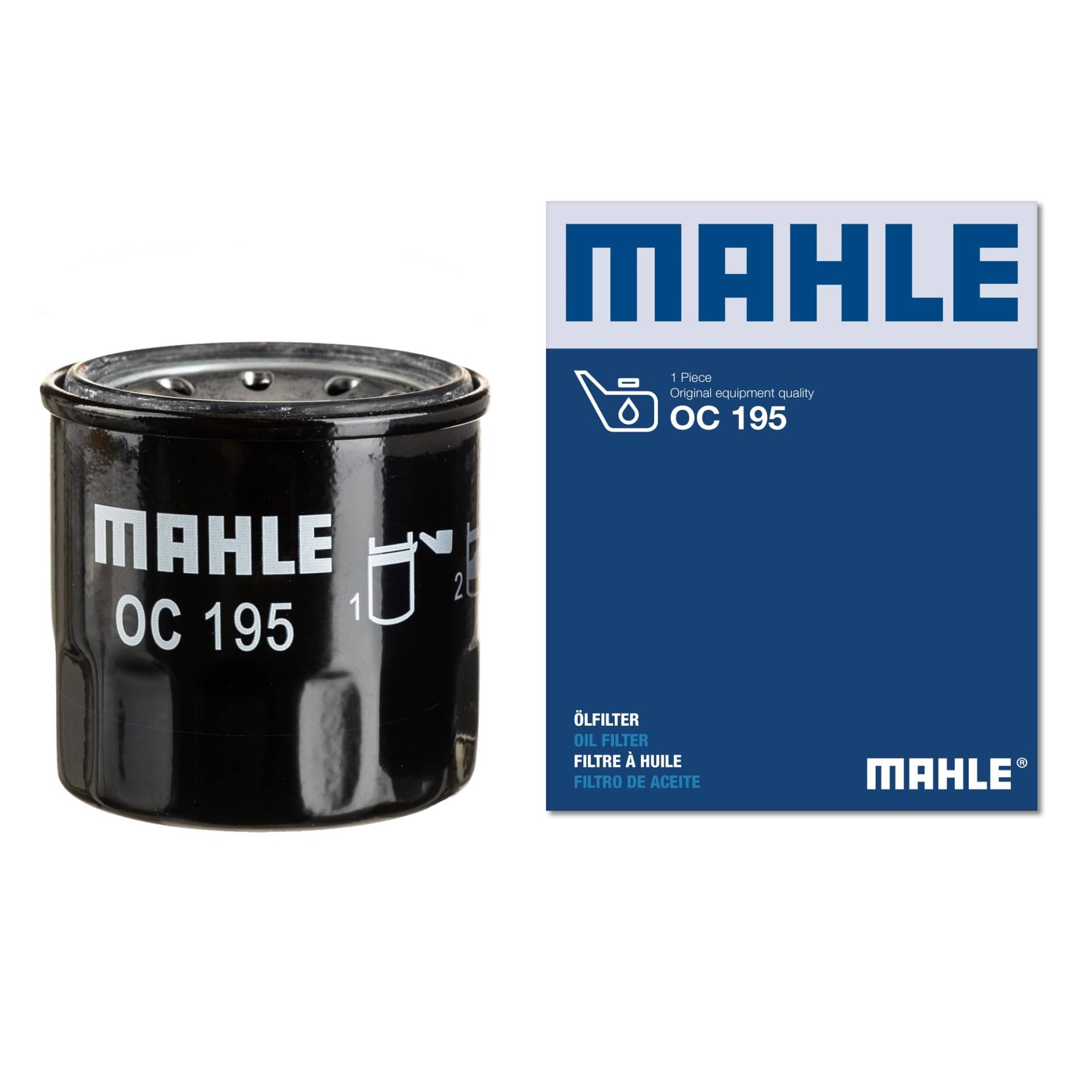 MAHLE OC 195 Ölfilter Anschraubfilter u.a. passend für MAZDA 323 III Hatchback (BF) von MAHLE