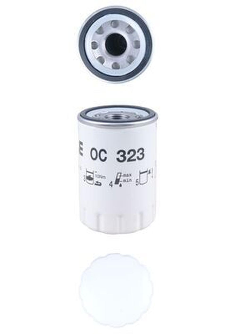 MAHLE OC 323 Ölfilter Anschraubfilter 76,3MMu.a. passend für JAGUAR XK 8 Convertible (X100) von MAHLE