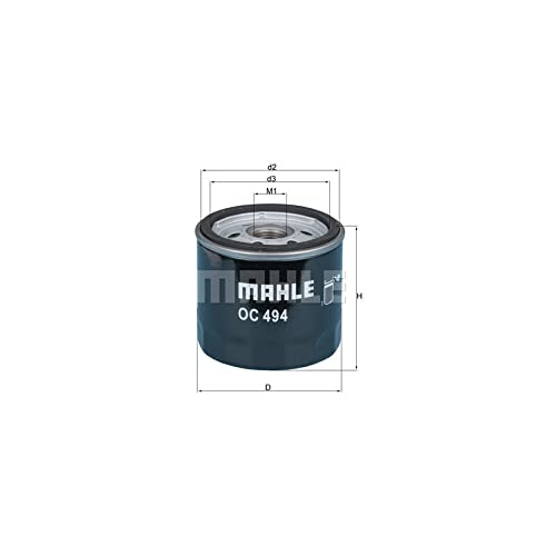 MAHLE OC 494 Ölfilter Anschraubfilter 76MMu.a. passend für FIAT STILO VAN (192_) von MAHLE