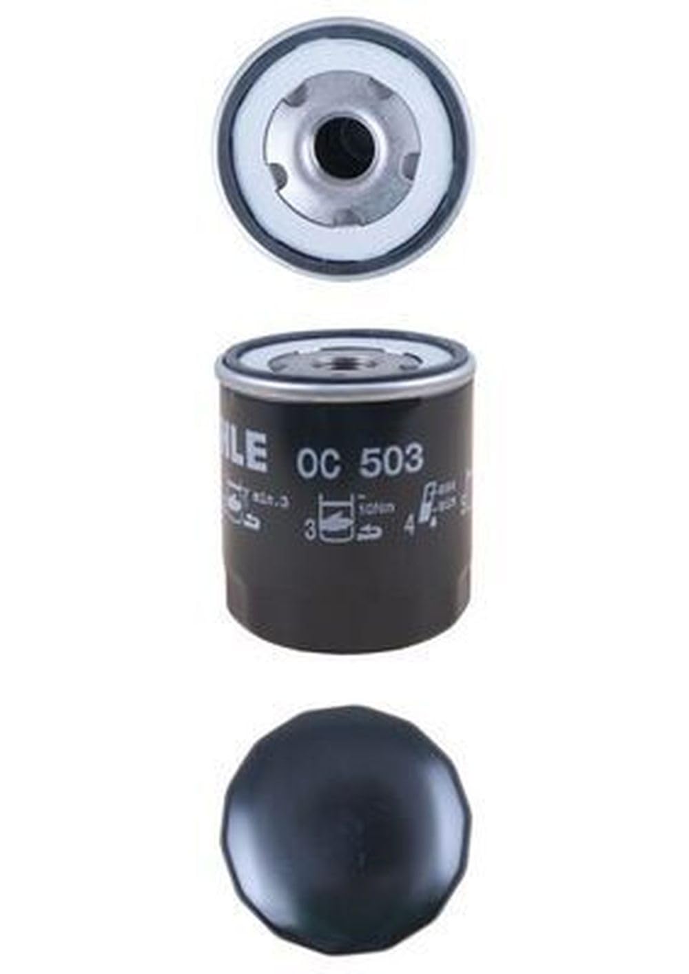 MAHLE OC 503 Ölfilter Anschraubfilter 75,8MMu.a. passend für PEUGEOT BOXER Bus (230P) von MAHLE