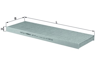 Mahle Filter, Innenraumluft [Hersteller-Nr. LAK49] für Chevrolet, Opel, Vauxhall von MAHLE