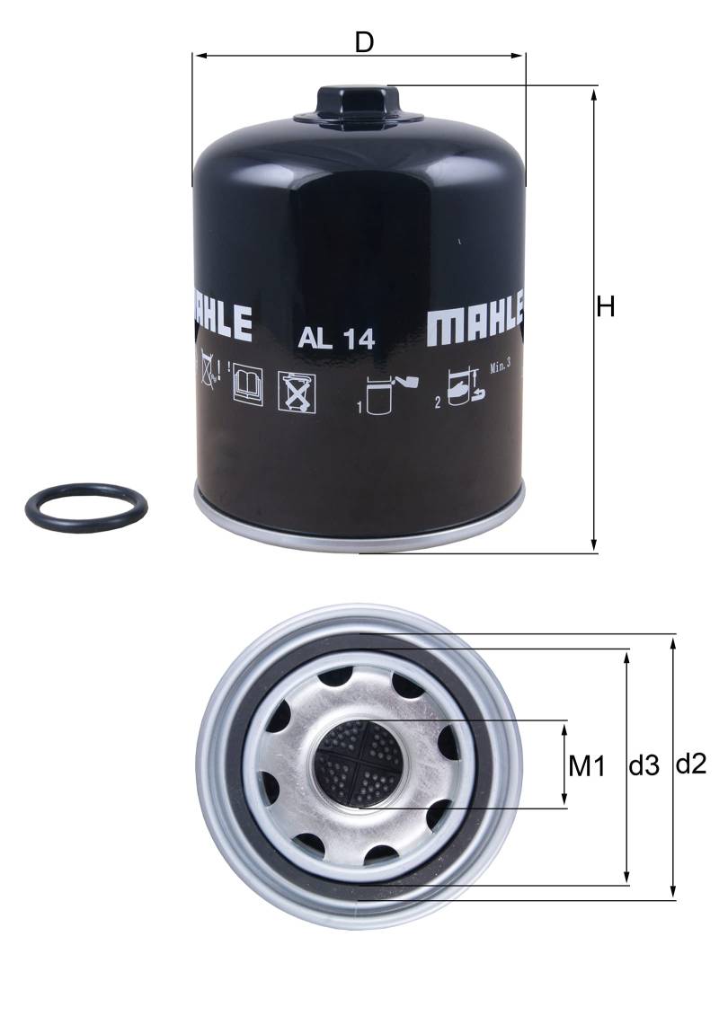 MAHLE AL 14D Lufttrockner-Patrone von MAHLE
