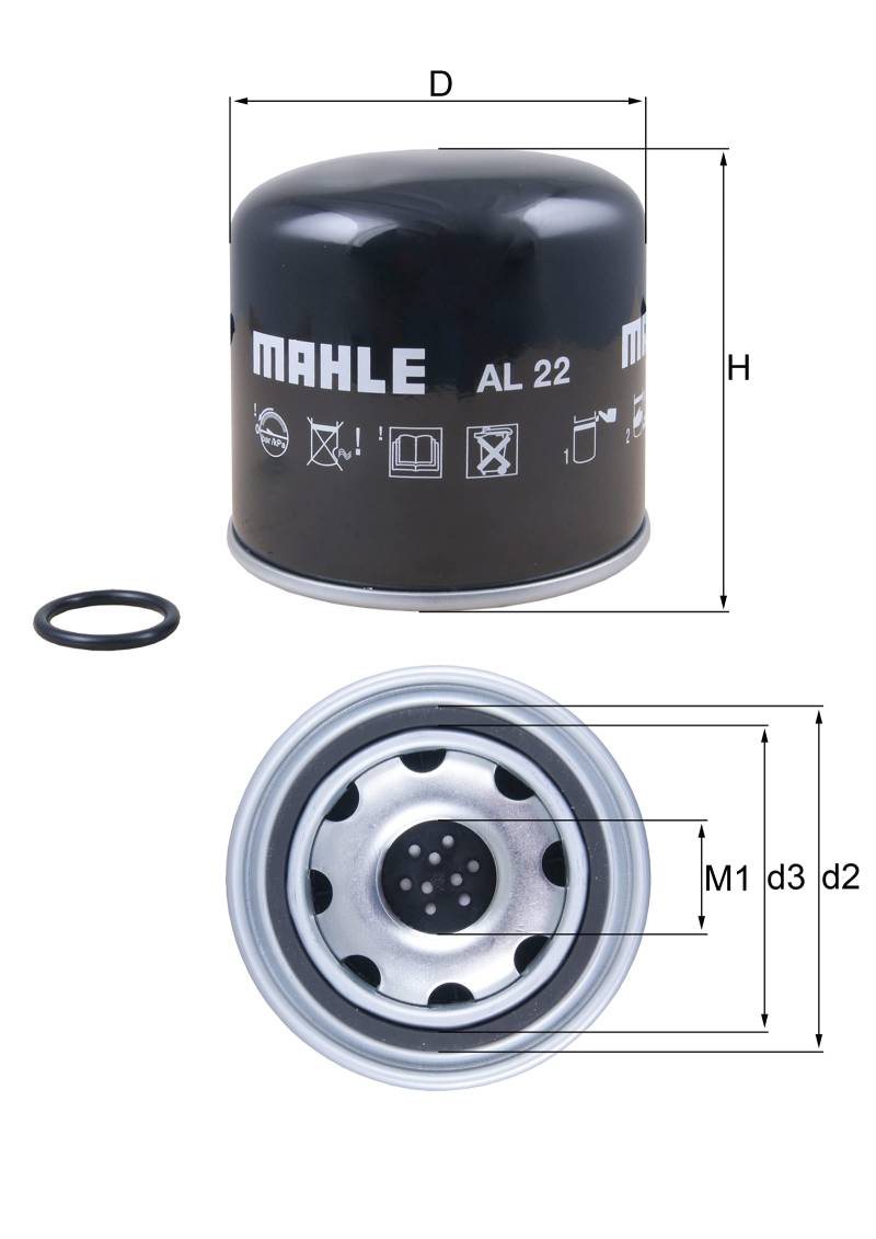 MAHLE AL 22 Lufttrockner-Patrone von MAHLE