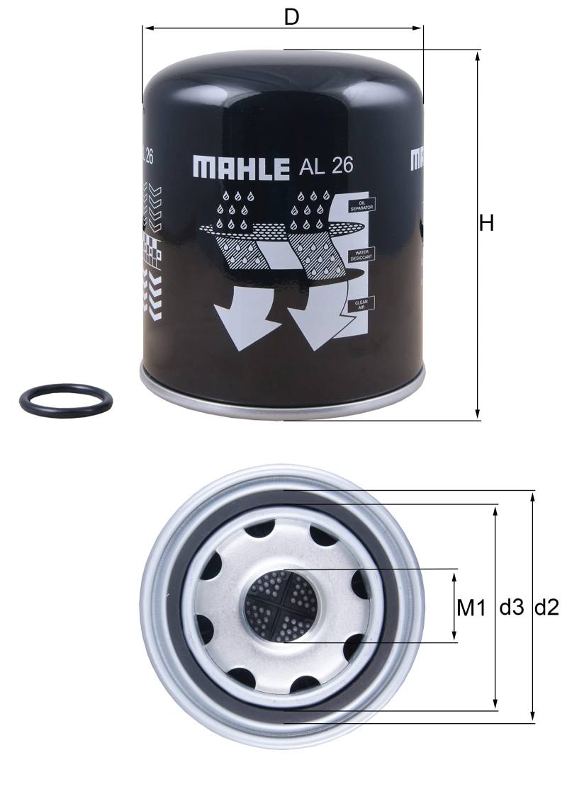 MAHLE AL 26 Lufttrockner-Patrone von MAHLE