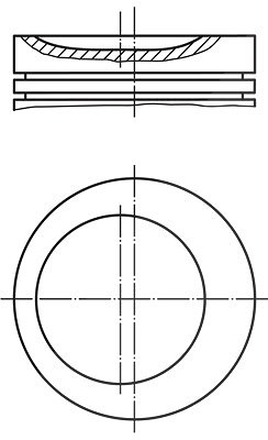 Mahle Kolben [Hersteller-Nr. 0116201] für Opel, Vauxhall von MAHLE