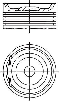 Mahle Kolben [Hersteller-Nr. 0122000] für Cadillac, Lotus, Opel, Vauxhall von MAHLE