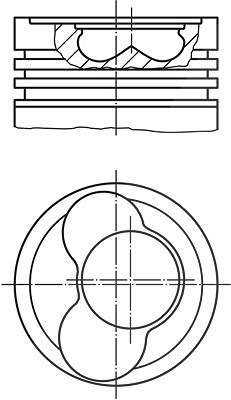 Mahle Kolben [Hersteller-Nr. 0305800] für VW von MAHLE
