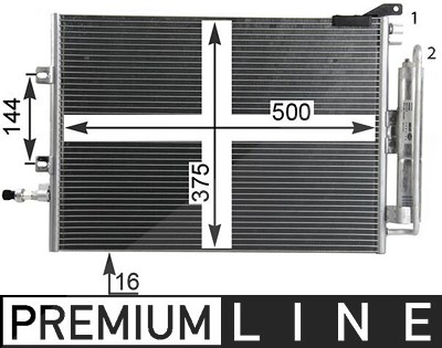 Mahle Kondensator, Klimaanlage [Hersteller-Nr. AC720000P] für Renault von MAHLE