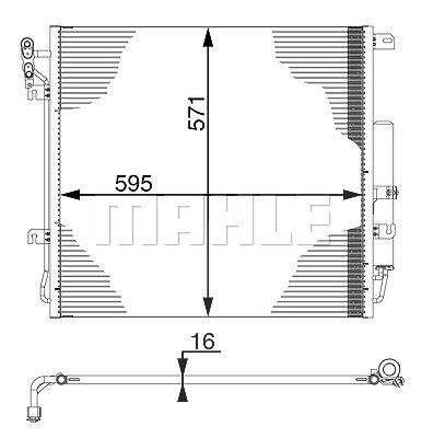 Mahle Kondensator, Klimaanlage [Hersteller-Nr. AC759000S] für Land Rover von MAHLE