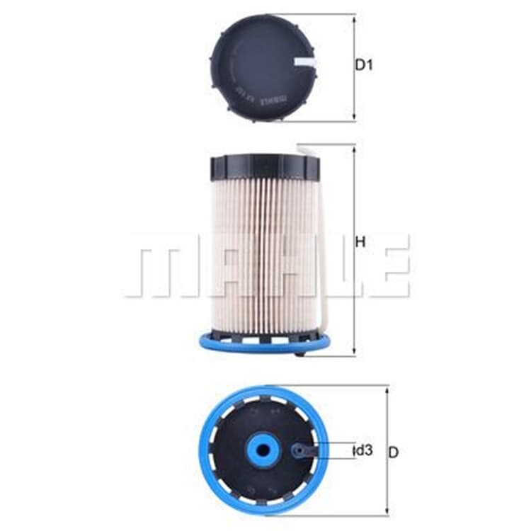 Mahle Kraftstofffilter Audi Q3 VW Cc Passat Tiguan von MAHLE