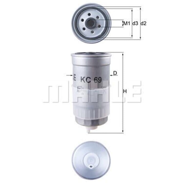 Mahle Kraftstofffilter Audi VW Volvo Mahle Kraftstofffilter Audi VW Volvo von MAHLE