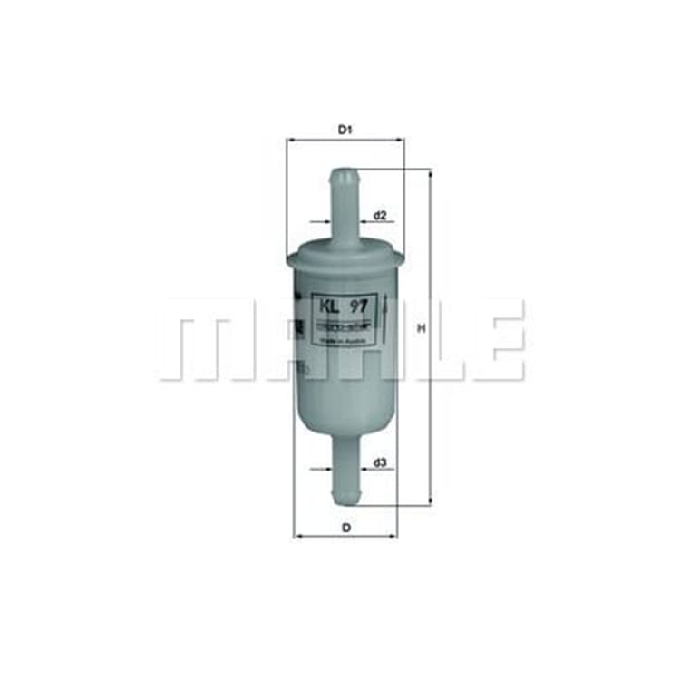 Mahle Kraftstofffilter DUCATI 1100 Monster Mahle Kraftstofffilter DUCATI 1100 Monster von MAHLE