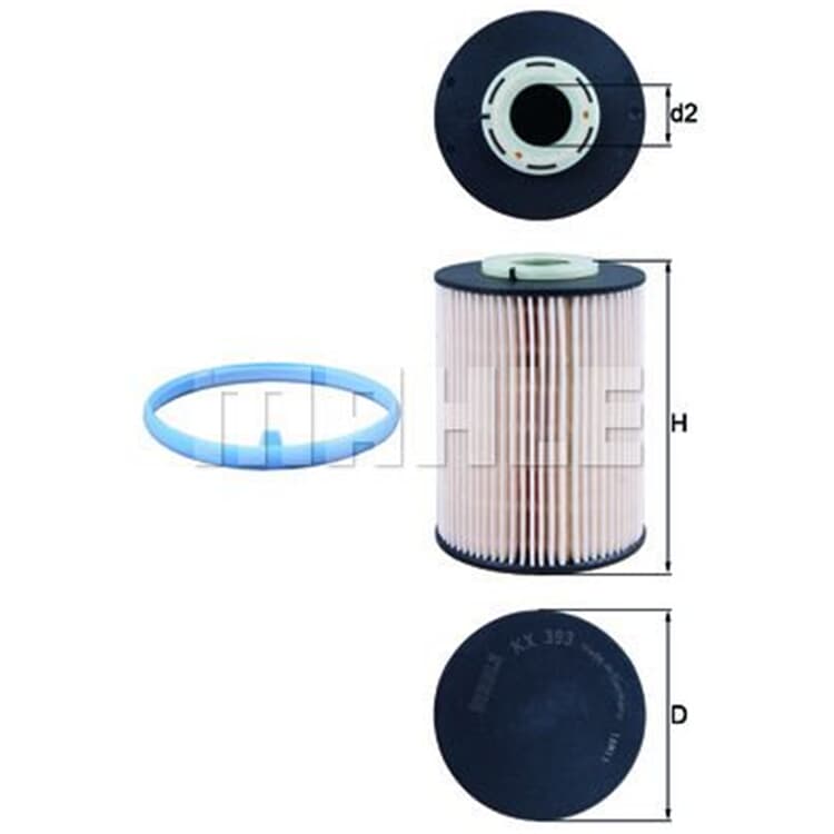 Mahle Kraftstofffilter Ford Volvo von MAHLE