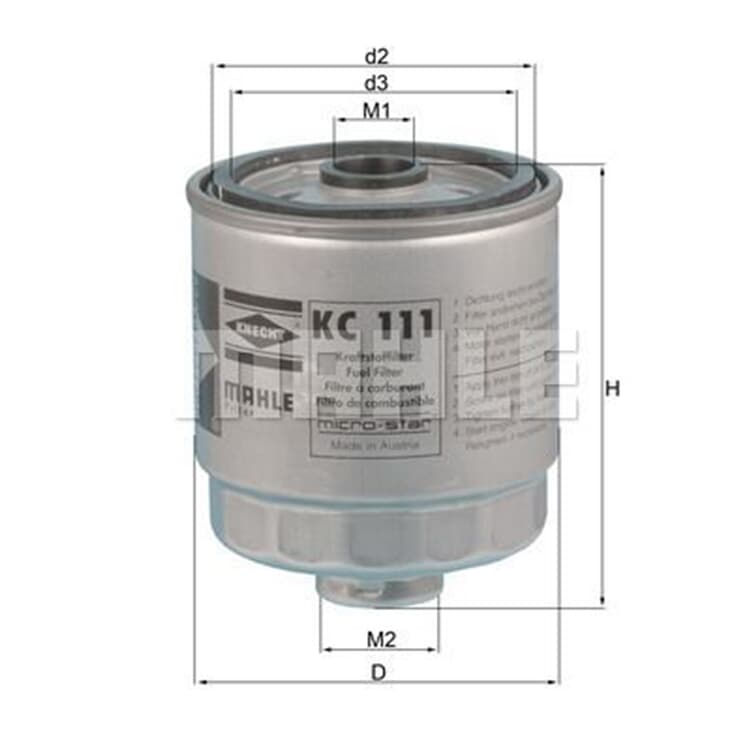 Mahle Kraftstofffilter Hyundai Accent Getz Matrix Mahle Kraftstofffilter Hyundai Accent Getz Matrix von MAHLE