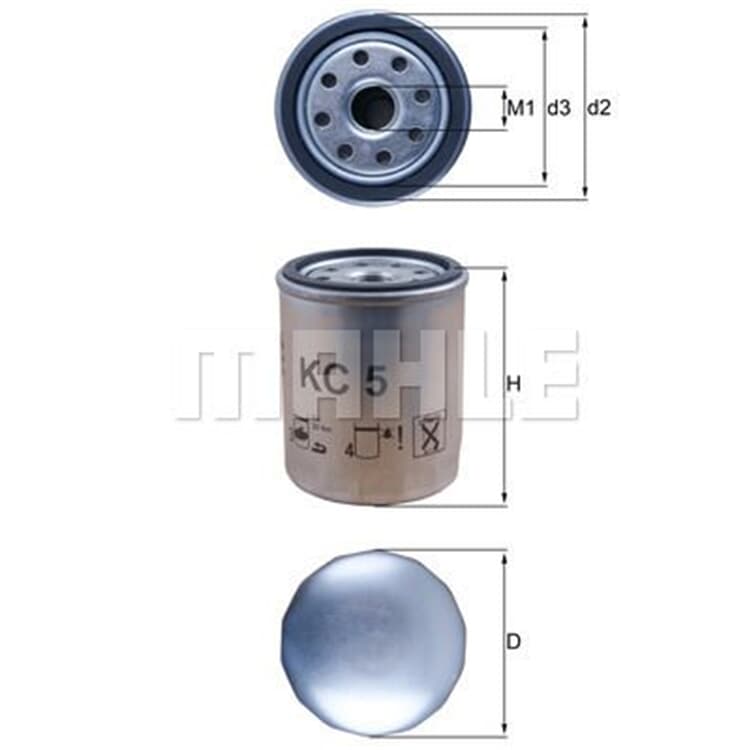 Mahle Kraftstofffilter Isuzu Jeep Nissan Toyota von MAHLE