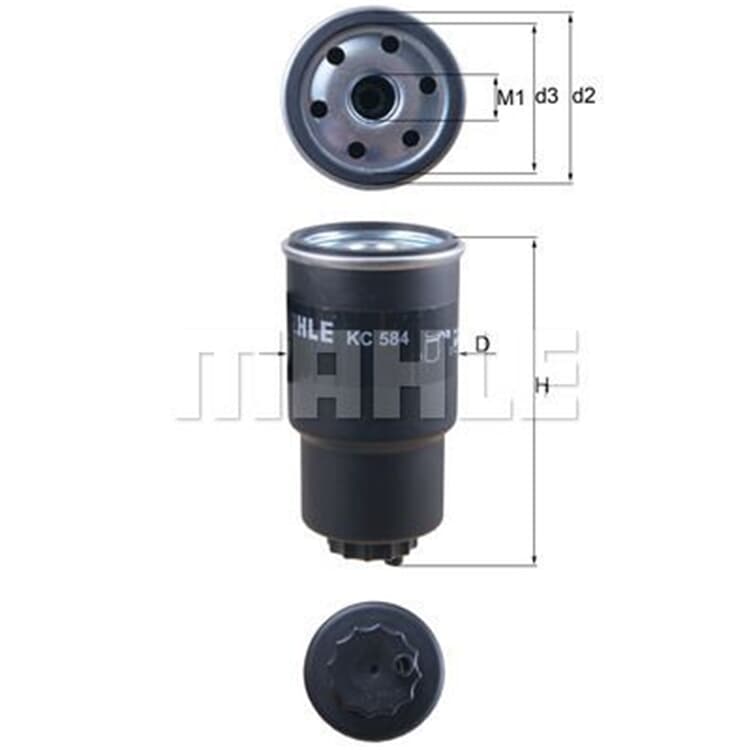 Mahle Kraftstofffilter Mazda 2 Cx-3 Mahle Kraftstofffilter Mazda 2 Cx-3 von MAHLE