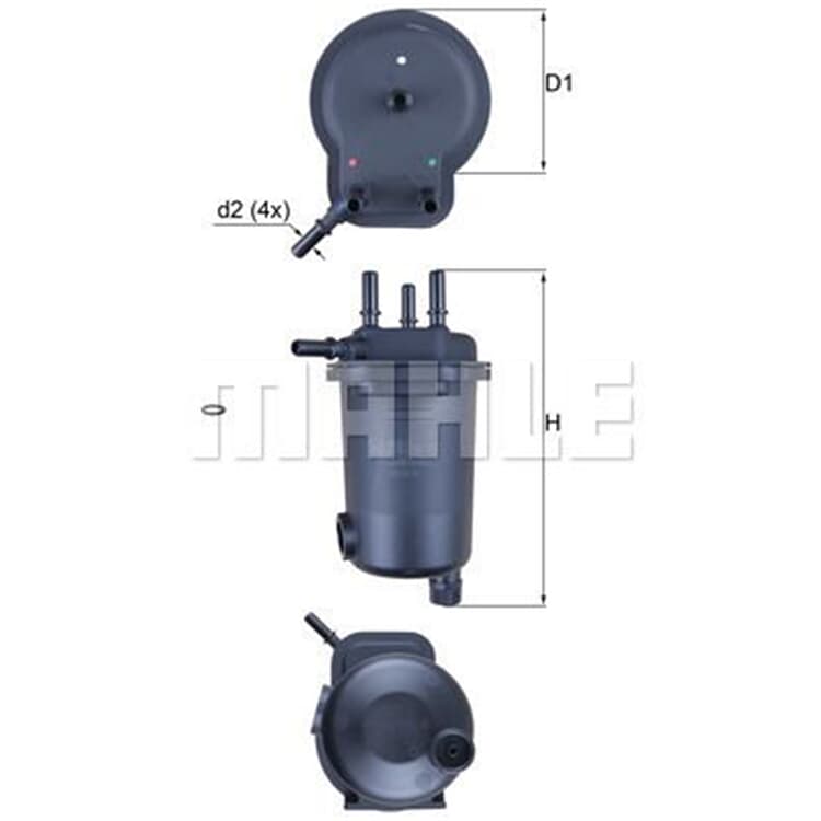 Mahle Kraftstofffilter Renault Clio Kangoo Thalia Suzuki Jimny von MAHLE