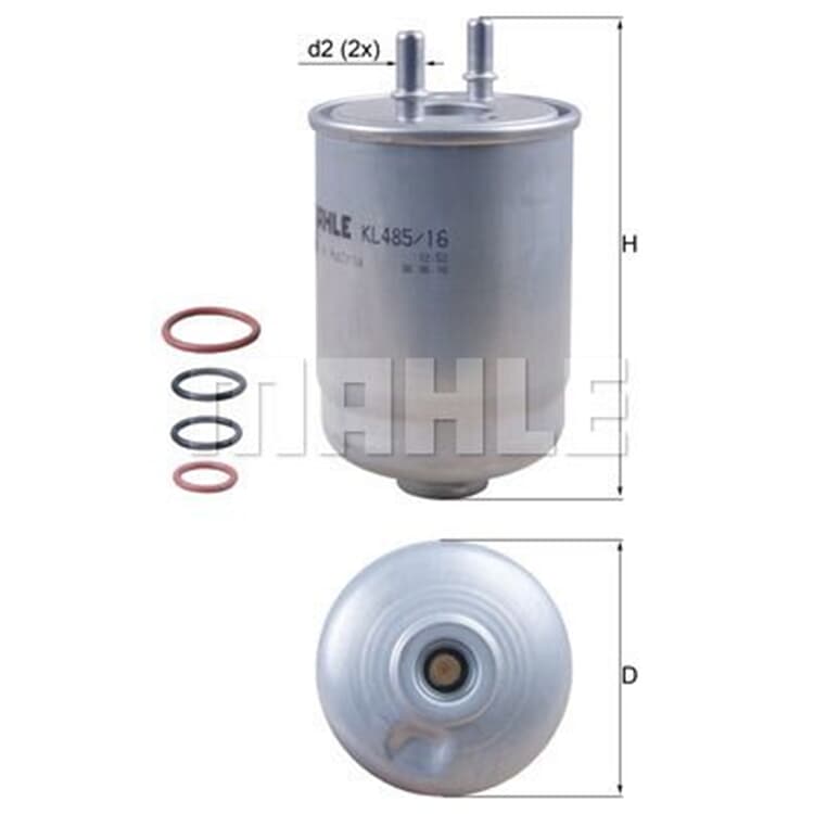 Mahle Kraftstofffilter Renault Espace Laguna Latitude Mahle Kraftstofffilter Renault Espace Laguna Latitude von MAHLE