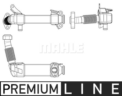 Mahle Kühler, Abgasrückführung [Hersteller-Nr. CE17000P] für BMW von MAHLE