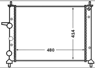 Mahle Kühler, Motorkühlung [Hersteller-Nr. CR1442000S] für Fiat von MAHLE