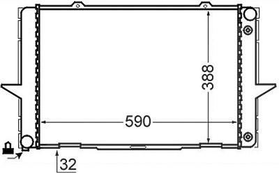 Mahle Kühler, Motorkühlung [Hersteller-Nr. CR762000S] für Volvo von MAHLE