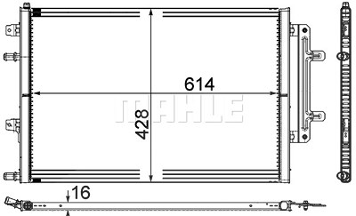 Mahle Kühler, Motorkühlung [Hersteller-Nr. CR868000P] für Audi von MAHLE