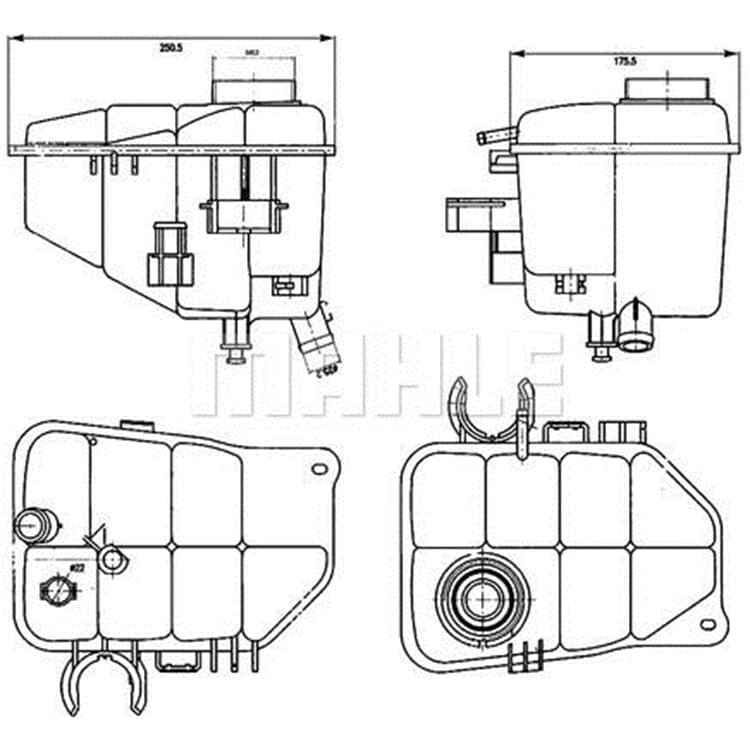 Mahle K?hlmittelausgleichsbeh?lter Mercedes C-Klasse CLC-Klasse CLK Mahle K?hlmittelausgleichsbeh?lter Mercedes C-Klasse CLC-Klasse CLK von MAHLE