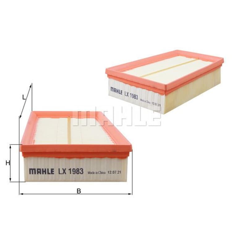 Mahle Luftfilter Nissan Qashqai X-Trail Renault Koleos Mahle Luftfilter Nissan Qashqai X-Trail Renault Koleos von MAHLE