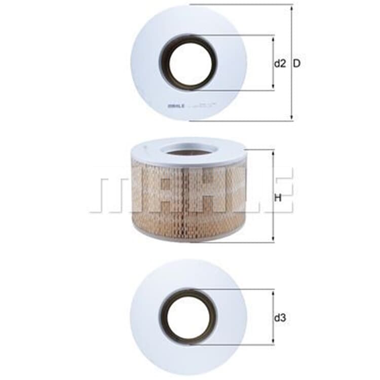 Mahle Luftfilter Toyota Dyna Land Liteace Mahle Luftfilter Toyota Dyna Land Liteace von MAHLE