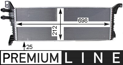 Mahle Niedertemperaturkühler, Ladeluftkühler [Hersteller-Nr. CIR9000P] für VW von MAHLE