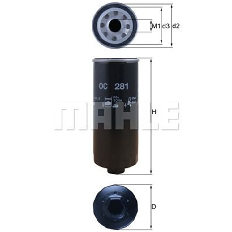 Mahle ?lfilter Audi 100 A6 V8 Mahle ?lfilter Audi 100 A6 V8 von MAHLE