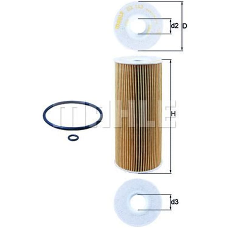 Mahle ?lfilter Audi Ford Seat Skoda VW von MAHLE