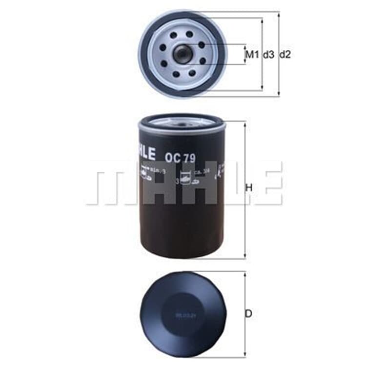 Mahle ?lfilter Austin Ford Opel VW von MAHLE