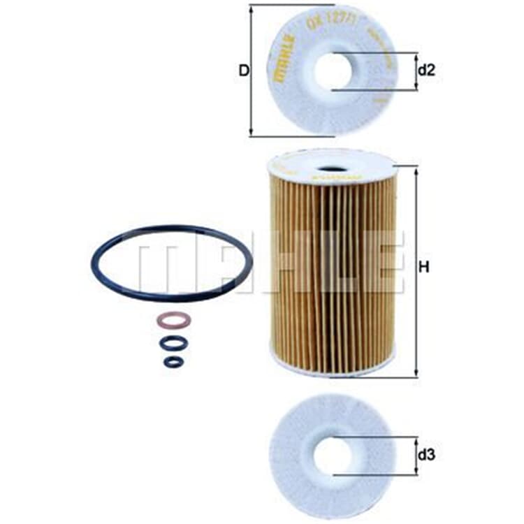 Mahle ?lfilter BMW 3er 5er Z3 von MAHLE