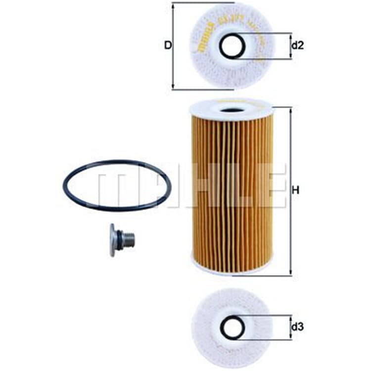 Mahle ?lfilter GENESIS Hyundai Kia Mahle ?lfilter GENESIS Hyundai Kia von MAHLE